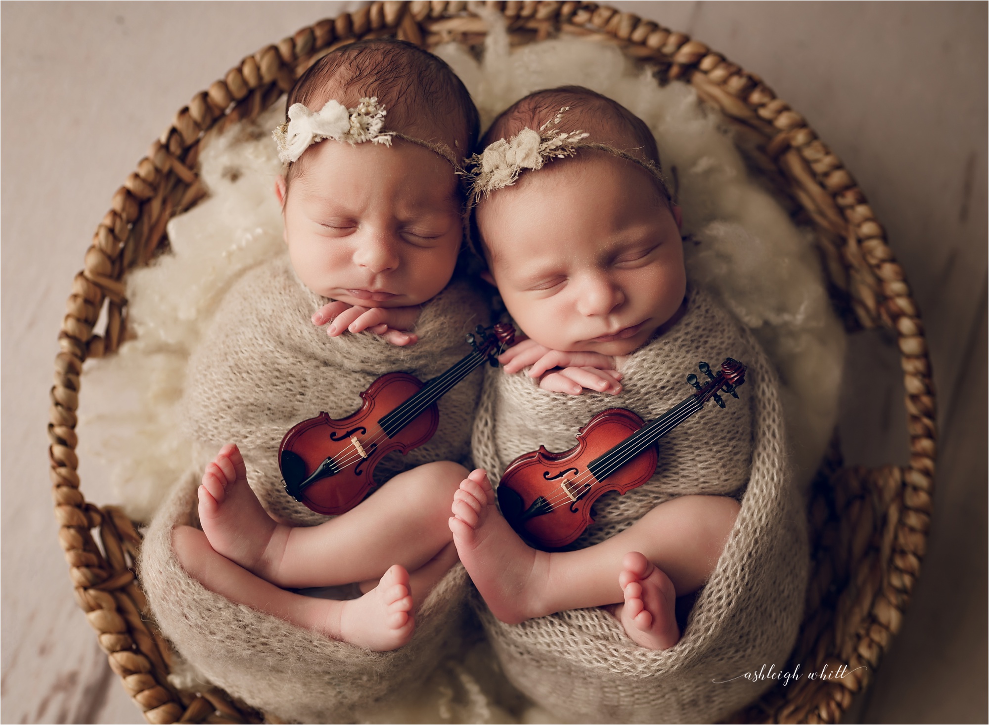 Cleveland Twin Newborn Photos