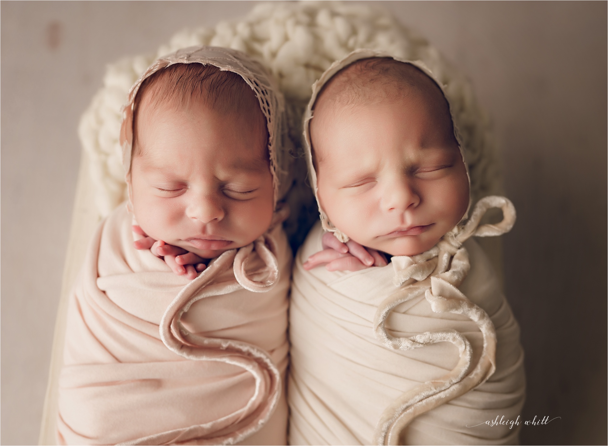 Cleveland Twin Newborn Photos