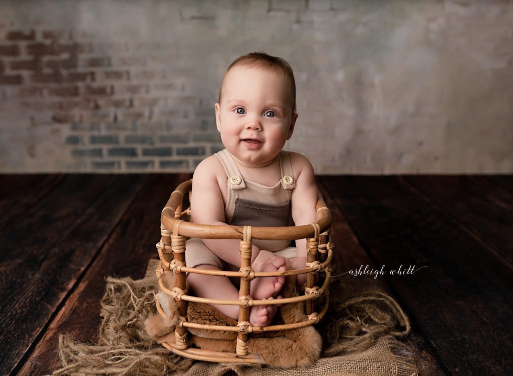 Six Month Old Studio Session | Mesa AZ Baby Photographer -  sallywhettenphotography.com