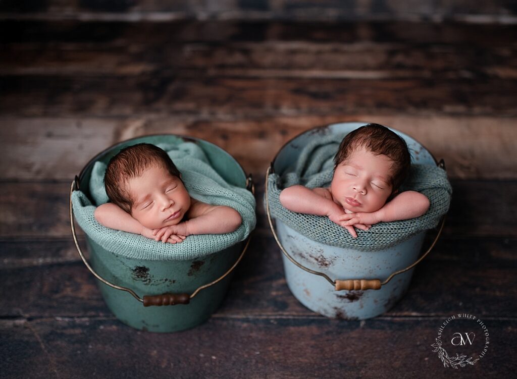 Cleveland Twin Newborn Photos
