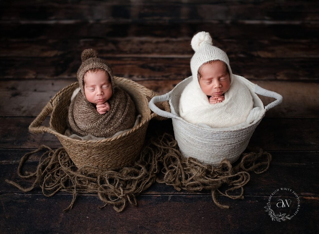 Cleveland Twin Newborn Photos