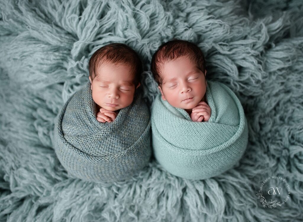 Cleveland Twin Newborn Photos