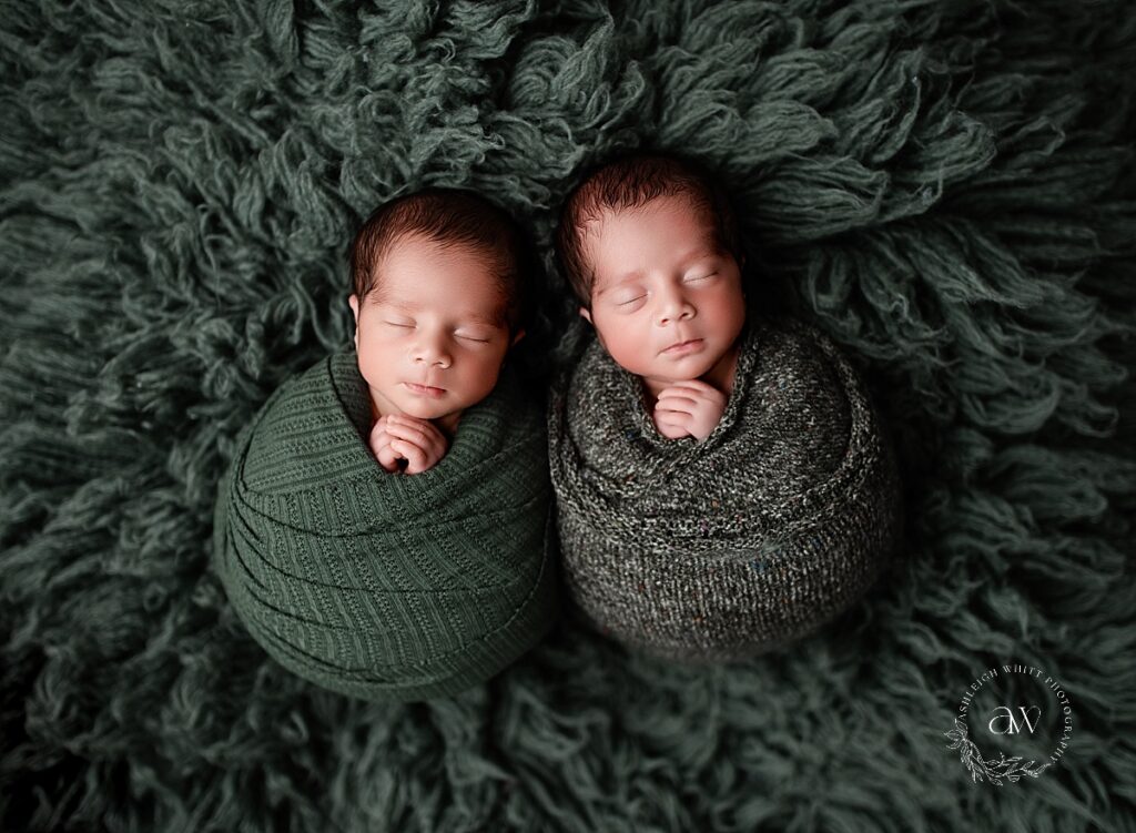 Cleveland Twin Newborn Photos